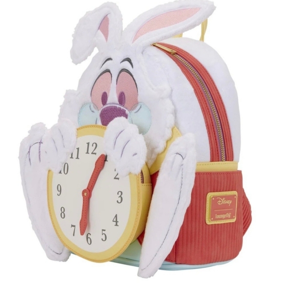 Loungefly Alice In Wonderland White Rabbit Clock Mini Backpack (Price Is Firm) main image 4